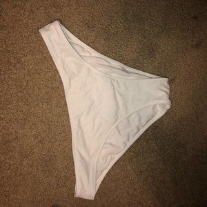 White bikini bottoms